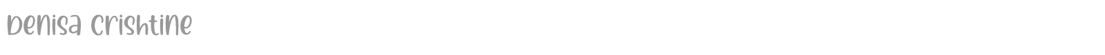 Denisa Crishtine font preview